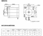 1.2Nm Léptetőmotor, Hibrid, Bipoláris