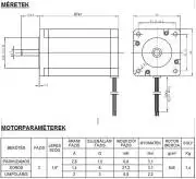 3.1Nm Léptetőmotor, Bipoláris, Hibrid