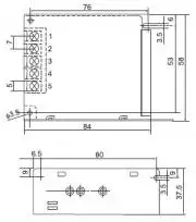 Stabilizált tápegység 230V/5V 15W