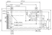 Stabilizált tápegység 230V/48V 350W