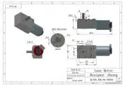 High torque Turbo worm Geared motor GW370 with encoder