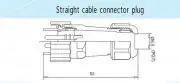 Csatlakozó, IP68 védettség, 13mm, 10A, 2 pin