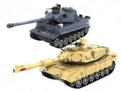 Tank szett, PK German Tiger és Abrams M1A2 1:28 