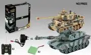 Harcoló tank szett: M1A2 Abrams v2 és German Tiger v2 2.4GHz 1: