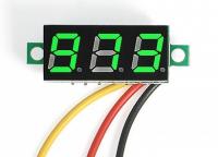 Mini Digital Voltmeter DC 0-100V LED Panel Voltage Meter 3-Digital With 3 Wires