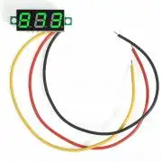 Mini Digital Voltmeter DC 0-100V LED Panel Voltage Meter 3-Digital With 3 Wires