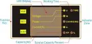 DC Battery Monitor Positive Negative Current +/- 30A Voltage 120V Car Volt Meter