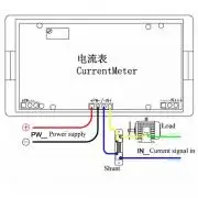 Red LED Digital Ammeter DC -500A~500A Positive Negative Current Meter