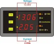 DC 0-120V +/- 75A Voltage Current Capacity Power Battery Monitor State of Charge