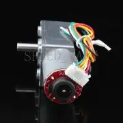 Hightorque Turbo worm Geared motor GW370 DC24V 11RPM motor with encoder