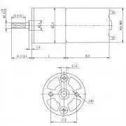 Hajtóműves nyomatékmotor, 120-130RPM