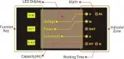 DC Combo Meter 0-200V 0-200A Volt Amp Watt Amper Hour Timer Overload Protection