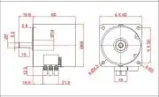 220V AC /14W / 2.5RPM AC Synchronous Motor, AC Gear Motor High Torque