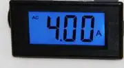 AC 0-200A Digital Blue LCD Ammeter Test , Current Meter Panel Meter