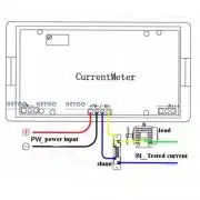 DC 200A Digitális Árammérő, Ampermérő, kék LCD kijelzővel