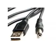 DC Tápkábel USB - 5.5/2.1mm szabvány csatlakozó 5V