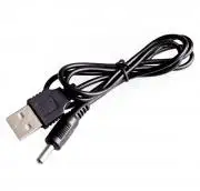 USB tápcsatlakozó szabván 3.5mm-es kimenettel, 5V, töltőkábel