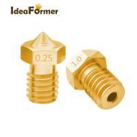 V5 V6 3D printer Nozzle 0.2 /0.25 /0.3 /0.4 /0.5 /0.6 /0.8 /1.0mm for 1.75/3.00mm, 3D nyomtató extrúder fej