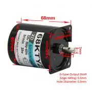 68KTYZ AC220V 28W 2.5-110RPM Permanent Magnetic Synchronous Gear Motor CW/CCW