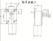 DC motor hajtóműves nyomaték motor