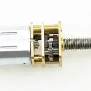 N20 típusú hajtóműves mini/mikró DC motor, 55m-es M4-es menetes tengellyel