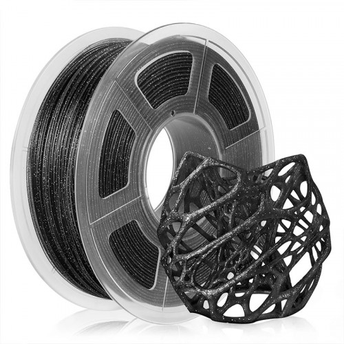 PLA Fekete Csillám filament Sunlu 1.75mm 1kg