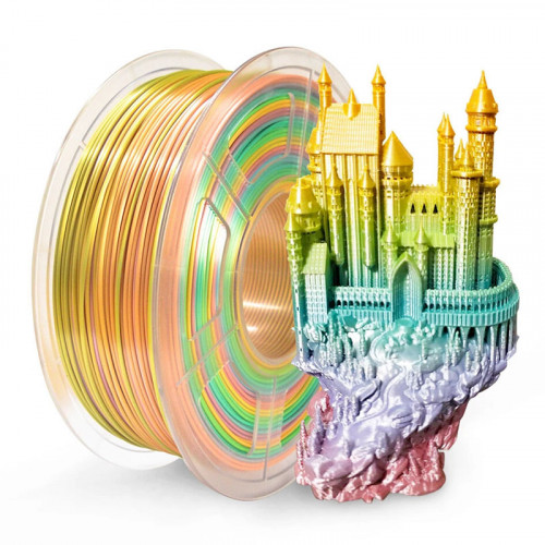 PLA+ Selyemfényű Szivárvány filament Sunlu 1.75mm 1kg