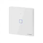 Sonoff TX T2 EU 1C WiFi + RF vezérlésű, távvezérelhető, érintős villanykapcsoló (fehér, kerettel)