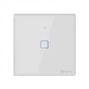 Sonoff TX T2 EU 1C WiFi + RF vezérlésű, távvezérelhető, érintős villanykapcsoló (fehér, kerettel)