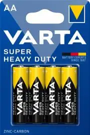 Varta Super Heavy Duty AA ceruza elem, 4 DB