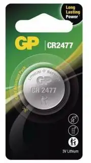 GP Lithium cell CR2477 gombelem