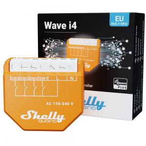 Shelly WAVE i4 vezeték nélküli okos bemeneti modul, Z-Wave protokollal