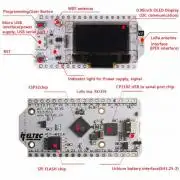 SX1278 ESP32 alapú IoT és LoRa modul, 0.96 inch OLED-del, 433MHz, SXESP32-096/433Mhz