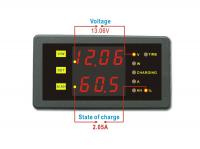 DC 0-120V +/-200A Voltage Current Capacity Power Battery Monitor State of Charge