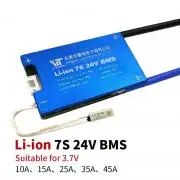 BMS 7S 24V védelmi elektronika, balancerrel