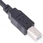 Beépíthető USB B, 2.0 B, panel aljzat, a végén is B USB csatlakozóval