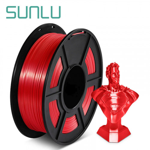 PLA+ Selyemfényű Piros filament 1.75mm 100g-os kiszerelés