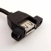 Beépíhető USB anya csatlakozós kábel foglalatba, micro USB véggel