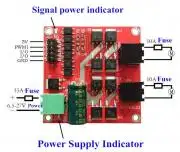 H-Bridge meghajtó max 7A 160W