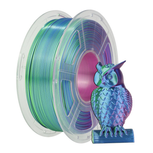 PLA+ Selyem tripla színű Kék-Zöld-Lila filament 1.75mm 1kg