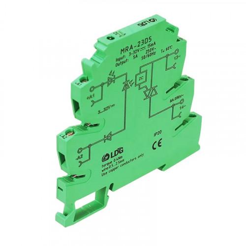 Szilárdtest relé MRA-23D5 5A 230VAC