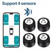 TPMS keréknyomás szenzor, mobilos bluetooth, autó