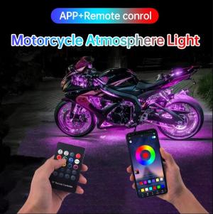 Távirányítható Motoros színes LED világítás, és APP control