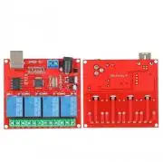 USB - 4 csatornás relé modul panel