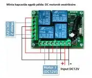 4 csatornás távirányító és DC vevőegység