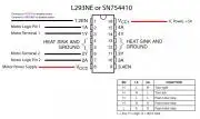 L293D, L293DNE motorvezérlő IC