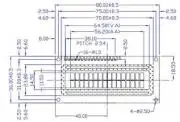 Karakteres LCD 16x2 Fehér karakter, Zöld háttérvilágítás