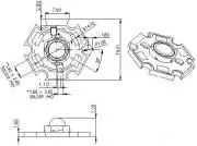 1W kék LED