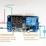 Időzítő relé modul panel